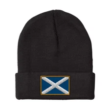 Beanies for Men Scotland Embroidery Europe Winter Hats Women Acrylic Skull Cap