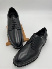Bruno Marc SBOX2410M Men's Black PU Faux Leather Oxford Casual Shoes Sz 10M NWD