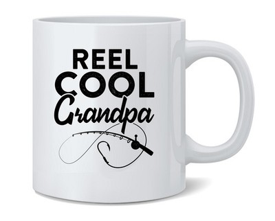 Reel Cool Grandpa Fishing Rod Fisherman Funny Coffee Mug Tea Cup 12 oz