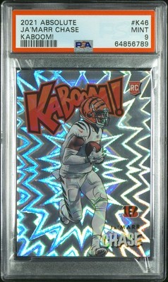 2021 Panini Absolute - Kaboom! Ja'Marr Chase #K46 (RC) for sale