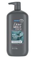 Dove Men Care Blue Eucalyptus  Birch Body  Face Wash Sulfate-Free 30 fl oz