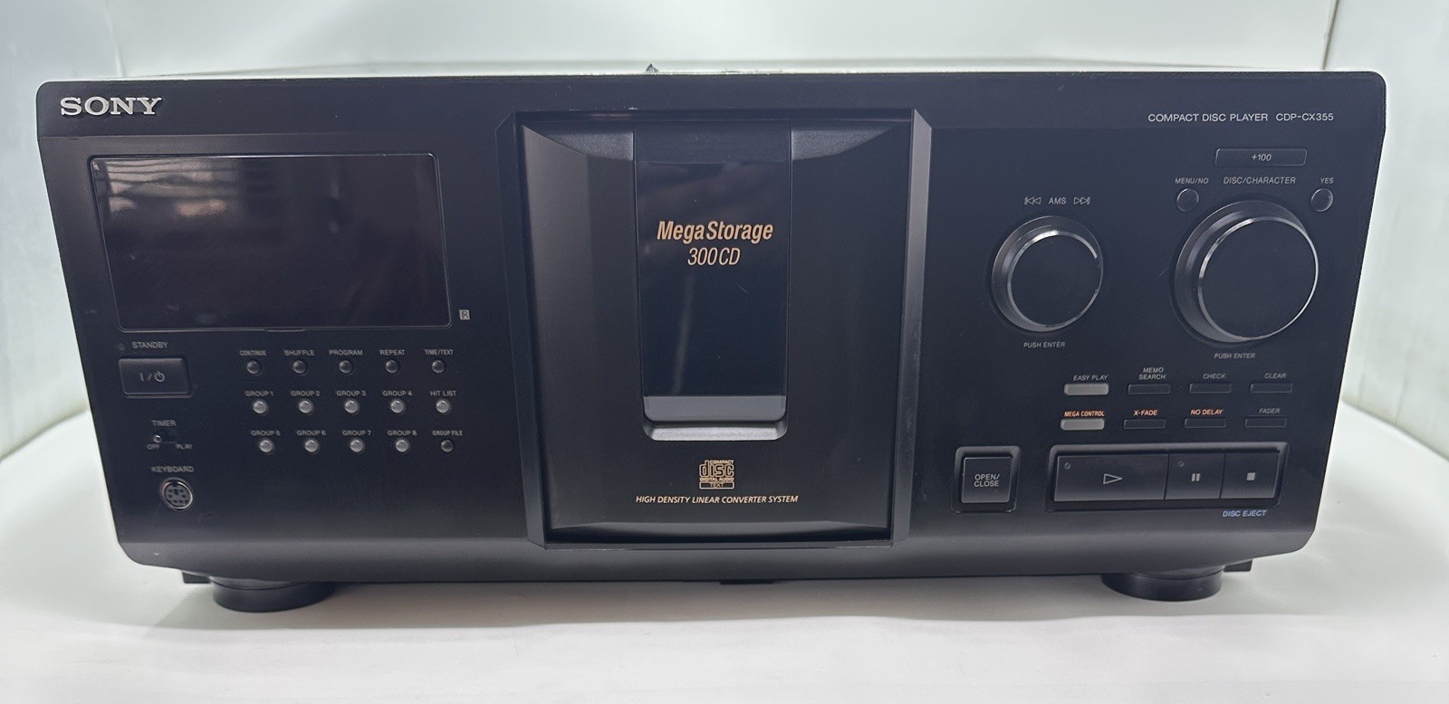 Sony CDP-CX355 MegaStorage 300 CD Changer Carousel Player Tested.