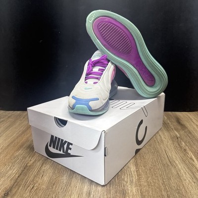 Nike Air Max 270 React Shoes Women s White/Light Blue - Aurora Green Size 9.5