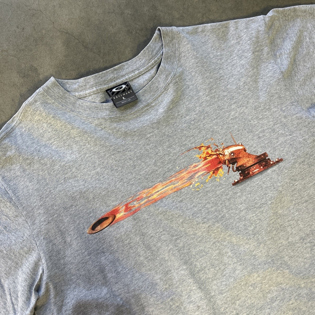 RARE Vintage Oakley Software Canon Logo Blasting Shirt Size Men's