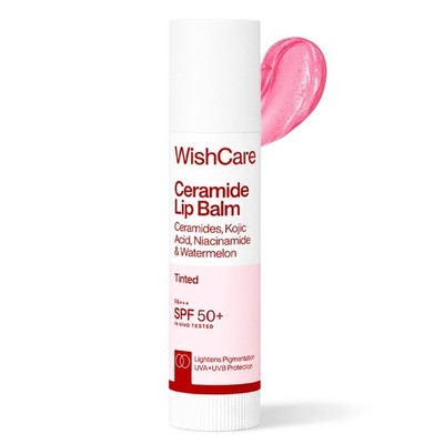 WishCare Tinted Lip Balm SPF 50 PA+++ | Brightening Lip Balm for Dark Lips