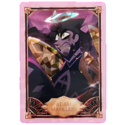 Hazbin Hotel Adam Maskless Cracked Ice Promo Card PR07 - NEW AND