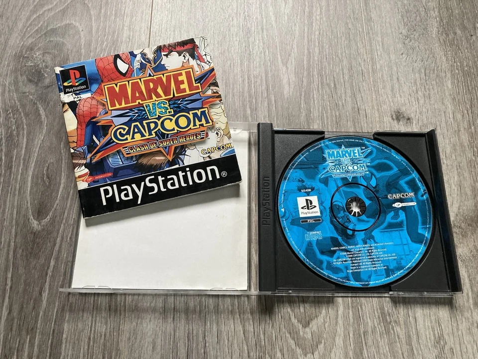 Marvel Vs Capcom Clash Of Super Heroes Ps1 Pal Fr Euro Cib - Photo 4/4