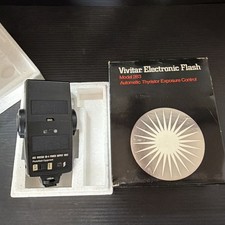 Vintage Vivitar 283 Automatic Electronic Flash With Box Not Tested No Cord