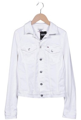 Tommy Jeans Jacke Damen Anorak Jacket Kurzmantel Gr. M Baumwolle Weiß #pc2w104