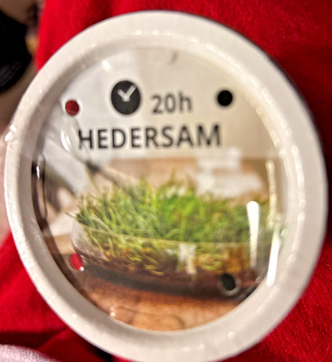 Lot of 4 Ikea Hedersam Scented Candles - 20 Hour Burn (Green / Grass Scent)  NEW