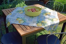 Provence Jacquard Tablecloth Cotton Blend, 85x85 cm, Natural