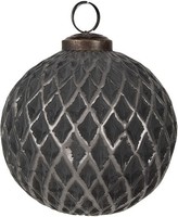 Clayre & Eef 6GL4685 Christbaumkugel Grau Ø 10X10 Cm