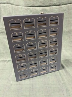 Sparkasten Sparschrank für Sparklub 24 Fächer Kneipe Gaststätte Zuhause Blau