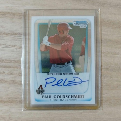 #ad Paul Goldschmidt 2011 Bowman Chrome 1st Auto Baseball Card $504.60
