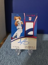 2020 Immaculate Dustin May RPA Player-Worn 2-Color Patch AUTO /49 Cardinals 