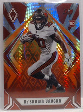 2020 PANINI PHOENIX KESHAWN VAUGHN ROOKIE FIRE COLOR BURST #137 BUCCANEERS MSK