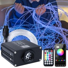 50pcs 6.5ft Side Glow Fiber Optic Sensory Light for Autism Room,16w Twinkle S...