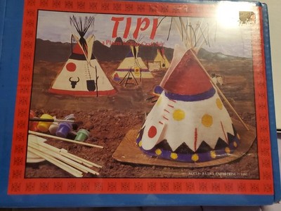 Tipi Model Plains Indians Craft Set Patail Enterprise 1993 NIB Age 8+