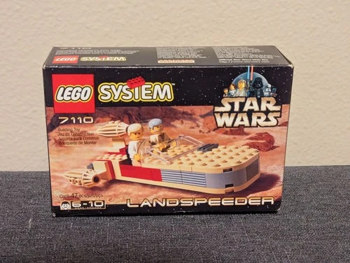 Rare sealed in box vintage Lego Star Wars set 7110 Luke's Landspeeder
