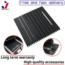 Center Console Cup Holder Tray Roller Blind Cover For 2014-19 BMW F15 X5 X6