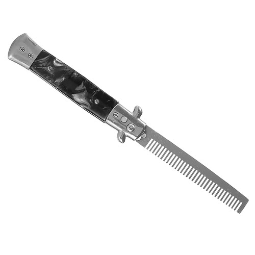 Stainless Steel Spring Pocket Oil Hair Comb Foldable QFDR - Picture 16 of 22