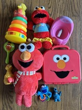 Sesame Street Potty Time Elmo Talking Plush Stacking Toy Baby Toddler Lot Hasbro