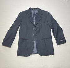 Van Heusen Regular BOYS Dark Gray Pinstripe Suit Jacket Blazer 1 PIECE