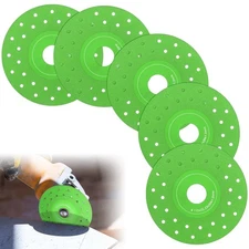 5 Pcs Rock Slab Grinding Disc, 4.5 Inch Glass Cutting Disc for Angle Grinder, 1M