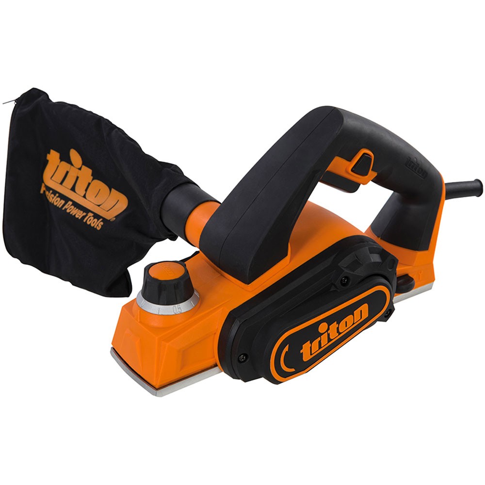 Rabot électrique 450W Triton avec tambour 60 mm pour un lissage parfait du bois