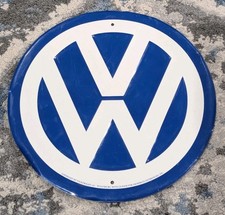 Volkswagen VW Metal Service Garage Sign Mancave Shop Authentic Vintage 11.5“