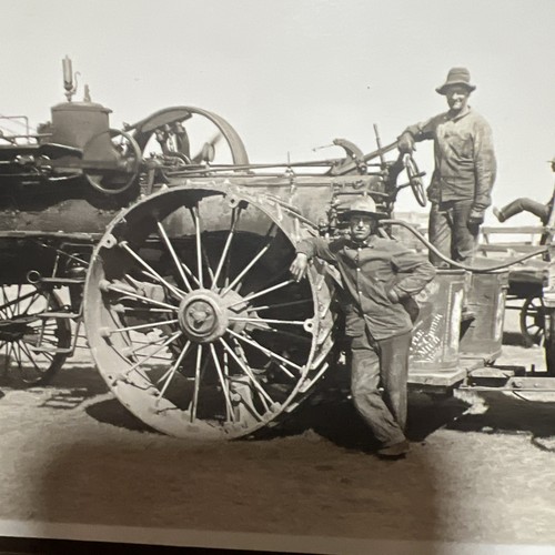 FOTO DE TRACTOR DE GRANJA DE VAPOR VINTAGE Iowa 5/7”. Cuadro W - Imagen 7 de 15