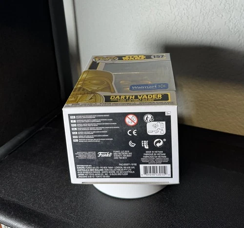 Star Wars Gold Chrome Darth Vader #157 Funko Pop Walmart Exclusive Limited