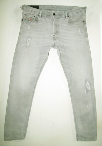 *HOT Men's DIESEL @ TEPPHAR 853H SKINNY DISTRESS STRETCH GRAY Denim Jeans 36 x32 - Picture 3 of 14