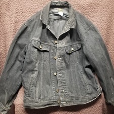 Lee PATD- 153438 Black Jacket LARGE Loose Fit  MADE IN U.S.A.