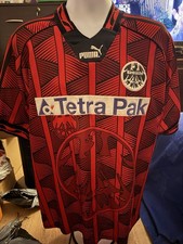 Vintage Eintracht Frankfurt Shirt 1995/96 Home Puma Red Tetrapak XL Germany