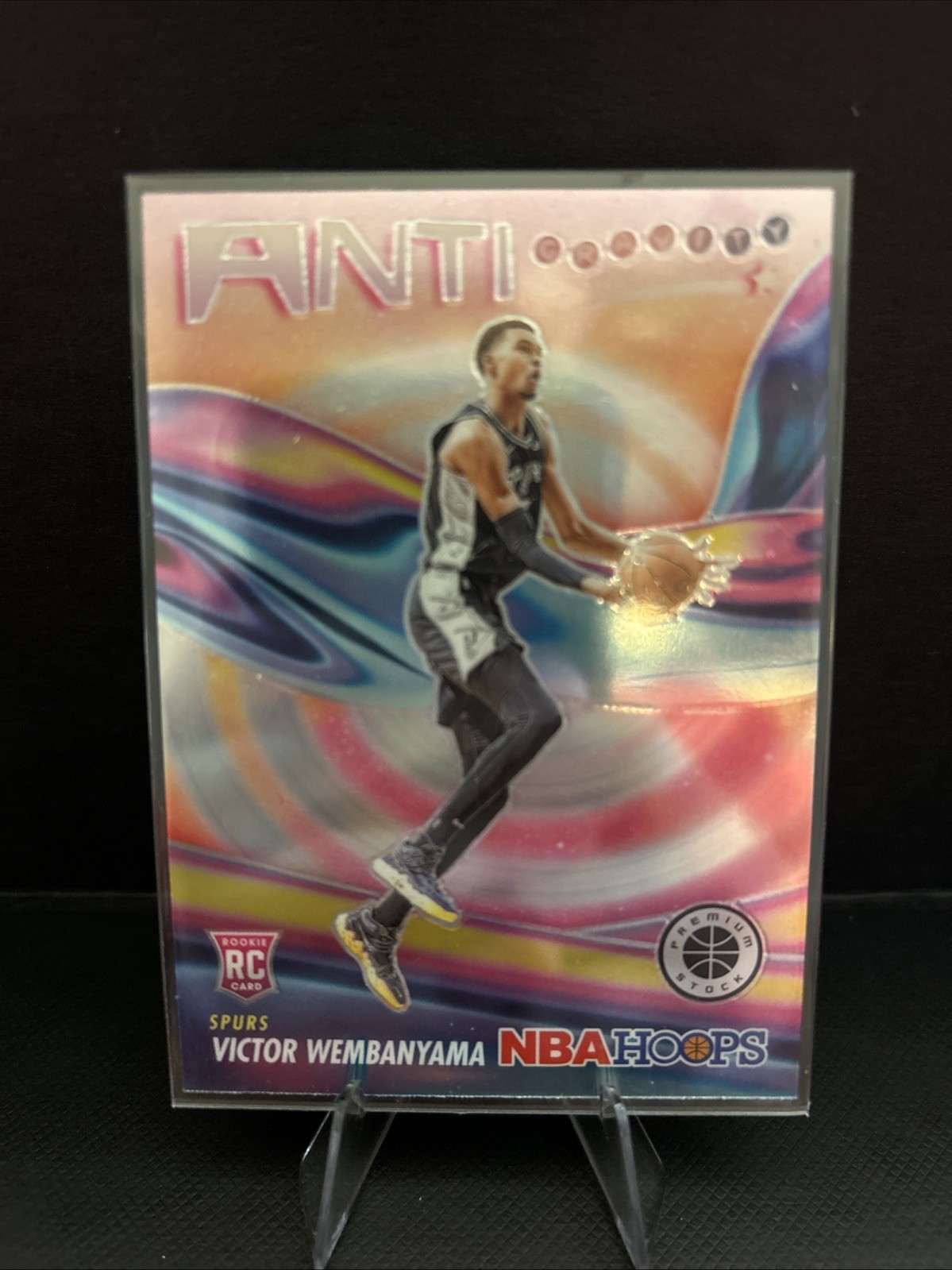 2023-24 Panini Nba Hoops - Anti-Gravity Victor Wembanyama #5 Silver Prizm (RC)