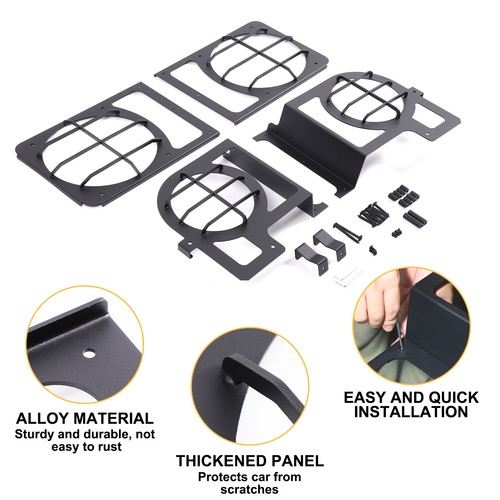 Front Headlight Fog Lamp Guard Protection Cover For INEOS Grenadier 2022-2026 - Picture 13 of 23