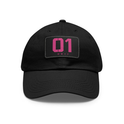 BEST! Simple Hatsune Miku 01 Design Premium Dad Hat with Leather Patch