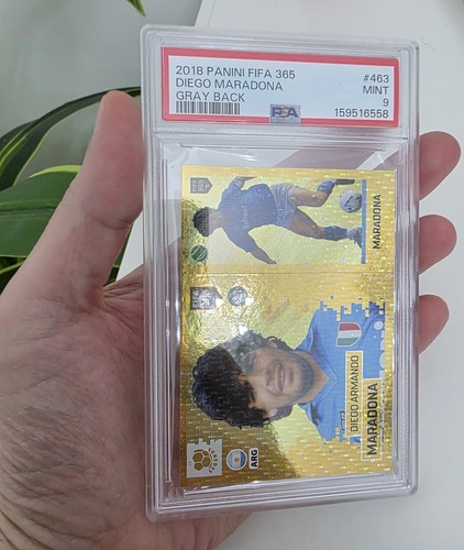 Diego Maradona [Gray Back] #463 2018 Panini FIFA 365 card