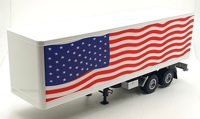 KK Scale Road Kings 1/18 Scale RK180169 - Semi Automatic Truck Trailer American