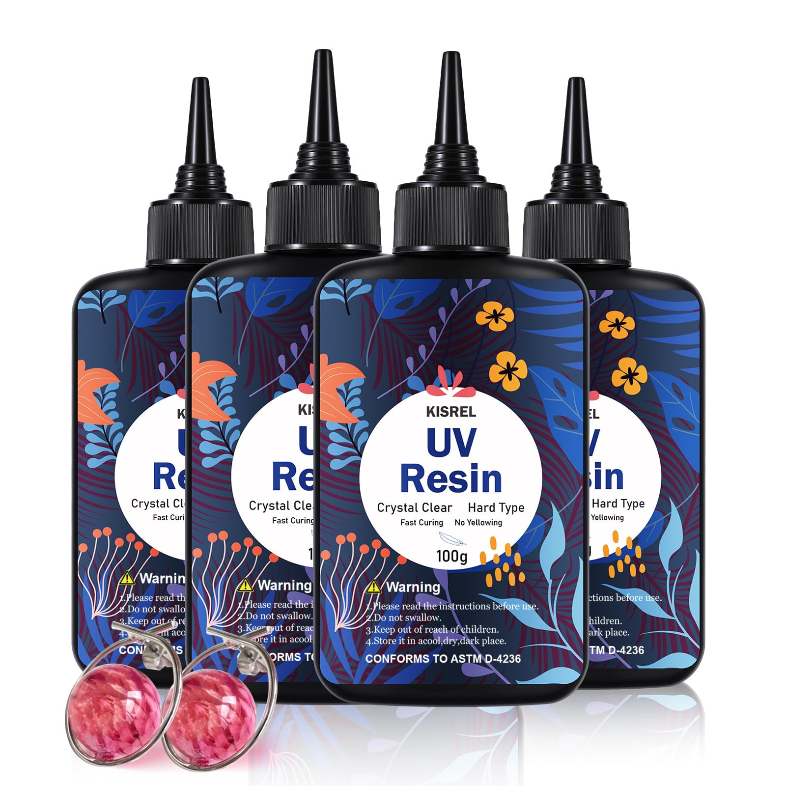 UV Resin 400g - Upgraded UV Resin Kit, Hard Type Crystal Clear Ultraviolet UV...