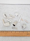 Original Civil War Miscellaneous Lot of Clay Pipe Stems and Bowls