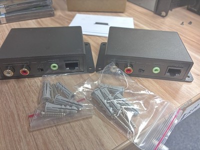 Vanco Analog Audio over Cat 6/5E Cable Extender Set