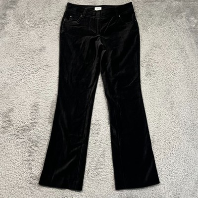 Cache Flare Velvet Pants Women's 2 Black 28x28 5-Pocekt Stretch