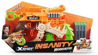 X-Shot Insanity Horrorfire Reaper Blaster [8 Darts] NEW