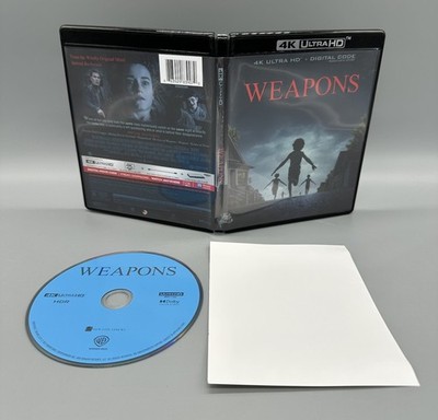 Weapons [4K UHD Ultra HD Blu-ray, 1 Disc] No Slipcover