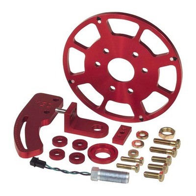 MSD Ignition 8620, Kit Crank Trigger Kit 8 in Balancer for BB Chevy Red