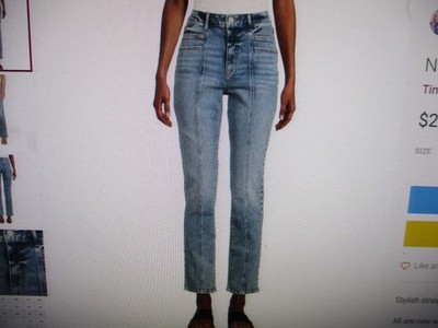 New W/Tag Time & Tru Straight Leg Jeans,High Rise,16 Regular