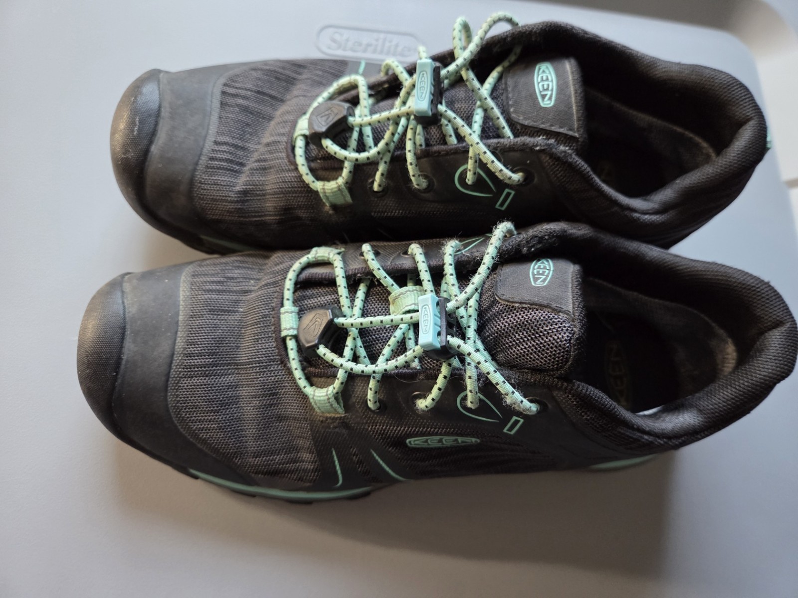 Scarpe da trekking Keen Saltzman nere teal sneakers basse donna 5