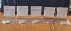 Washington Silver Quarters Lot of  (5) 90% Silver  1950, 1951, 1952